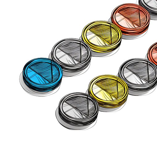Cartoon of Coins